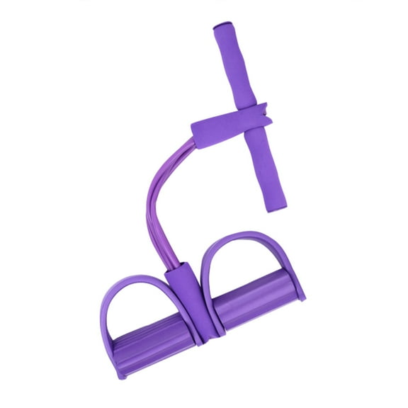 -Function Foot Pedal Abdominal Resistance Band Sit Up Pull Rope Exercise for Core Strength Training