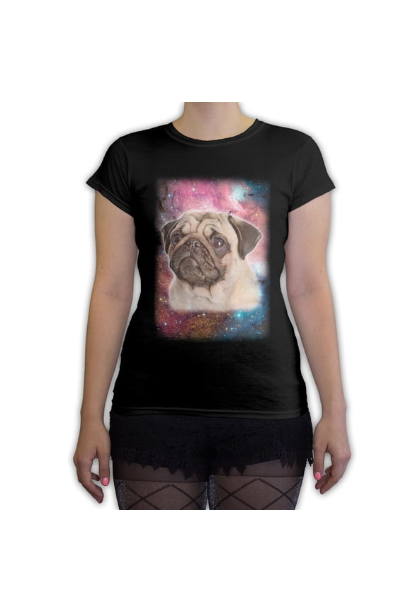 - Galaxy Pug Women's Fashion T-Shirt