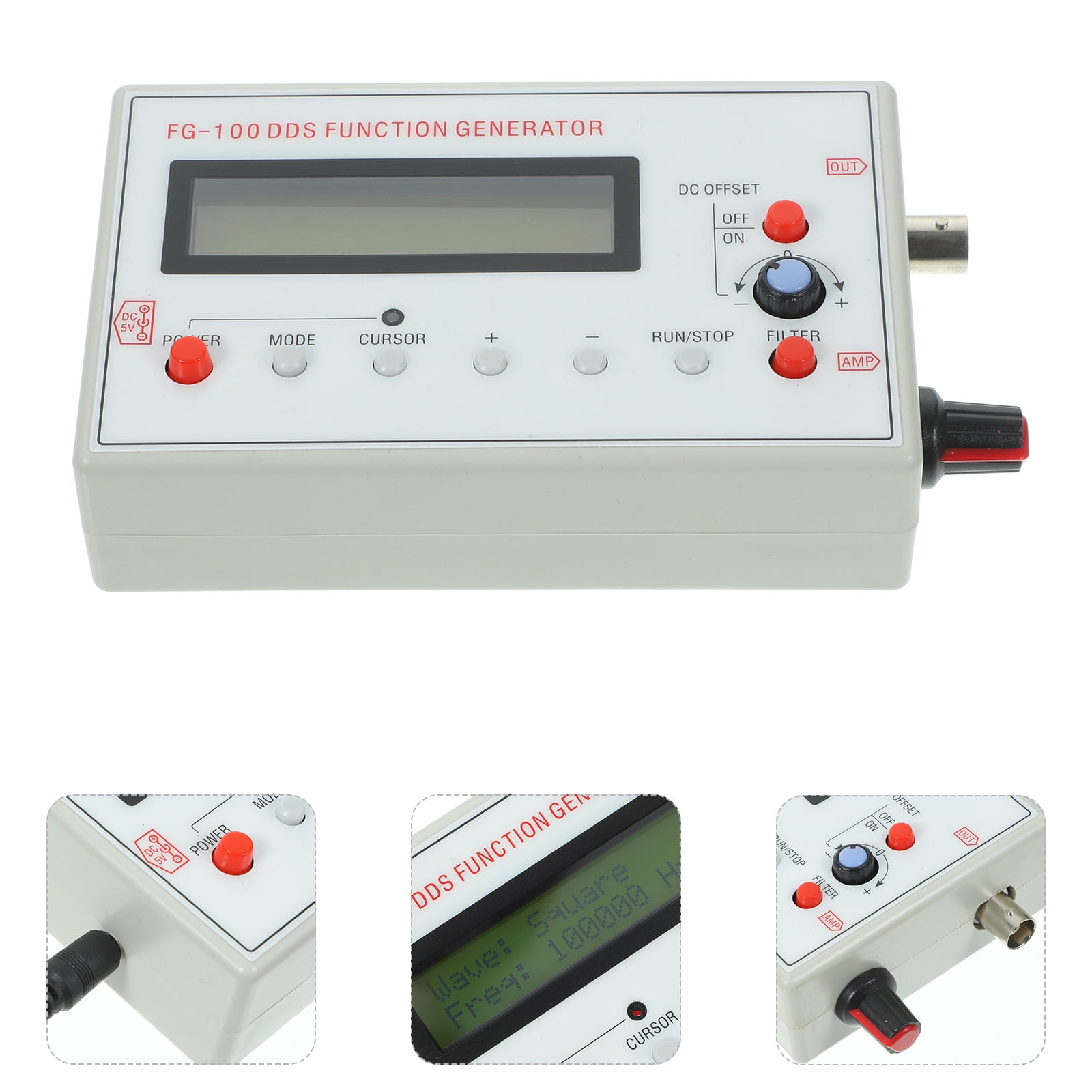 Function Generator DDS Function Generator Sine Frequency 1HZ‑500KHz