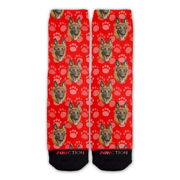 Function - German Shepherd Dog Face Fashion Socks Pattern