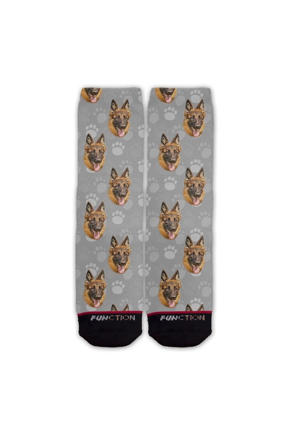 - German Shepherd Dog Face Fashion Socks Pattern
