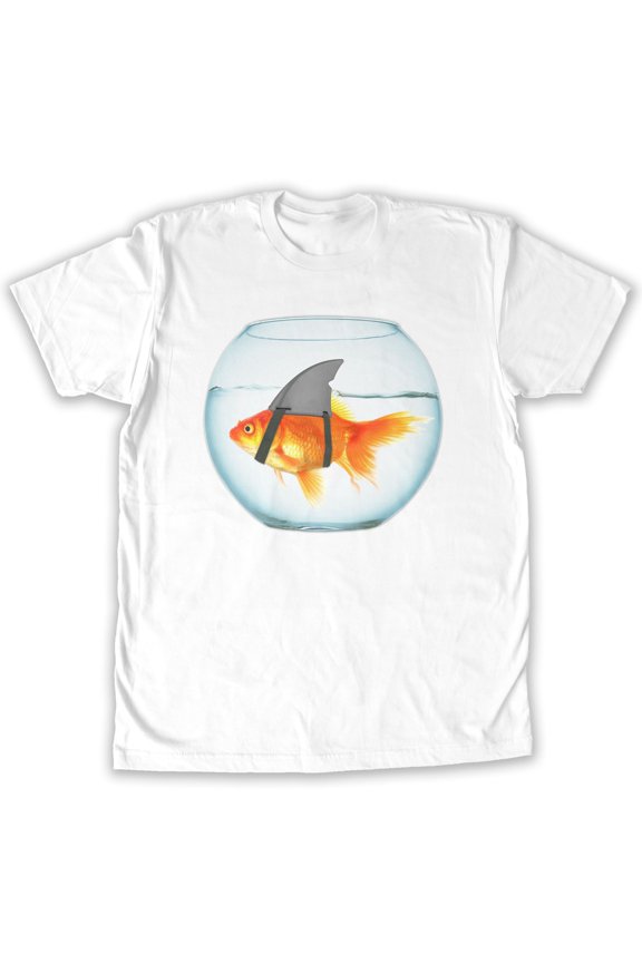 - Goldfish Shark Men's Fashion T-Shirt