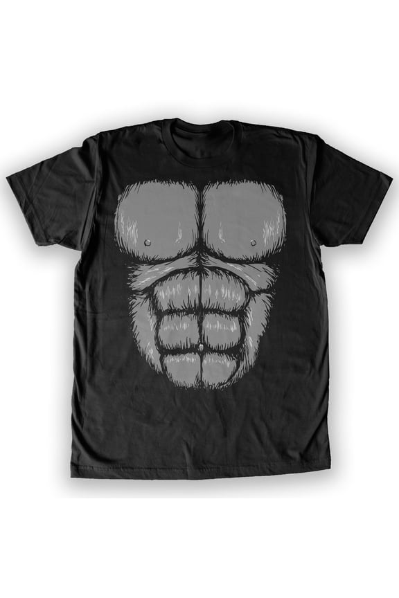 - Hairy Gorilla Chest Costume Men's Fashion T-Shirt