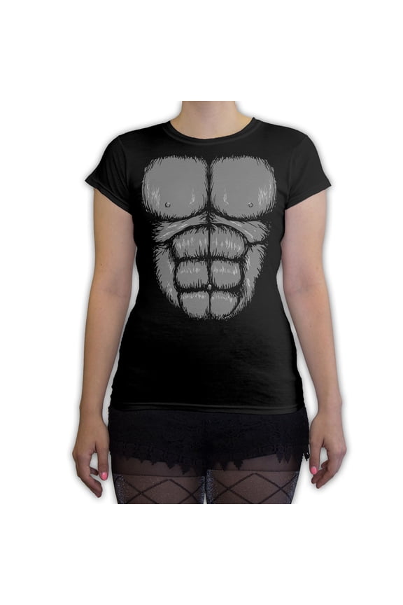 - Hairy Gorilla Chest Costume Women's Fashion T-Shirt