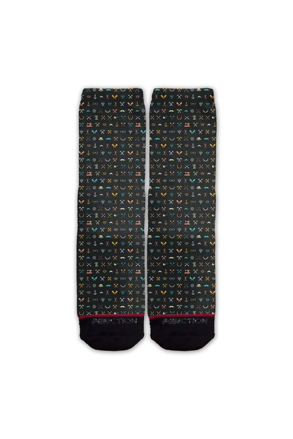 - Hipster Pattern Fashion Socks