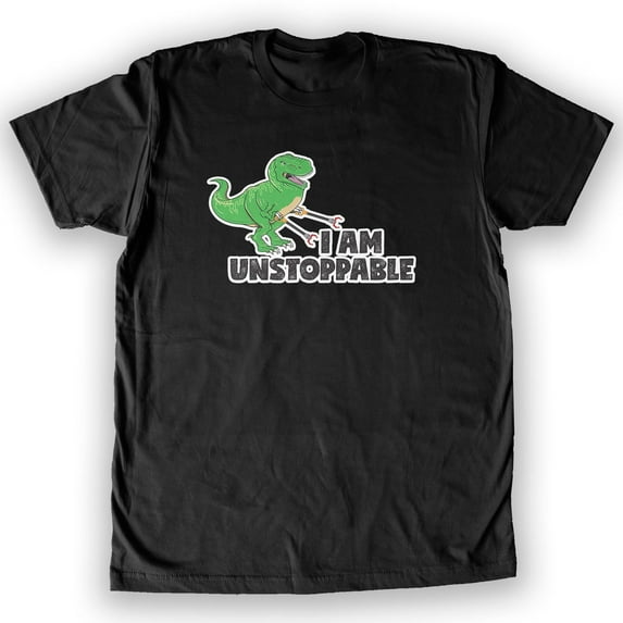 Function - I Am Unstoppable T-Rex Men's Fashion T-Shirt