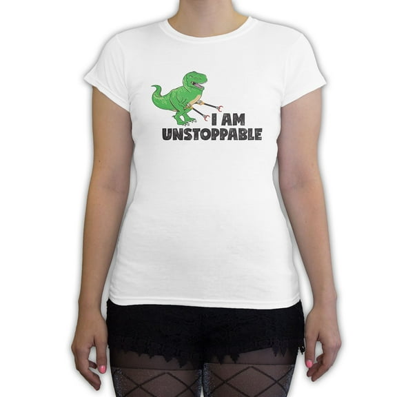 Function - I Am Unstoppable T-Rex Women's Fashion T-Shirt