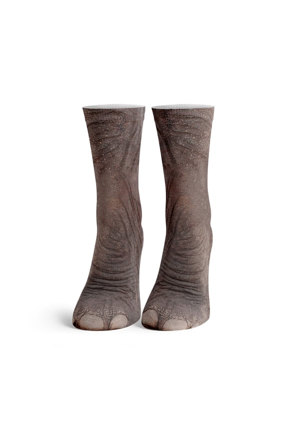 - Kids Grey Elephant Feet Fashion Socks