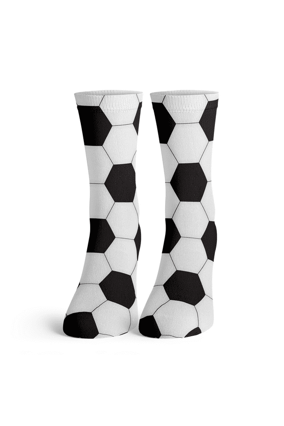 - Kids Soccer Ball Pattern Fashion Socks