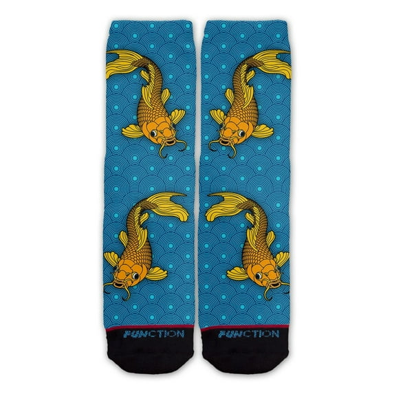 Function - Koi Fish Japanese Wave Pattern Sock