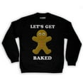 thumbnail image 1 of Function -  Let's Get Baked Ugly Christmas Men's Fashion Crew Neck Sweatshirt, 1 of 1