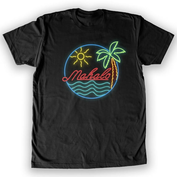 Function - Mahalo Neon Lights Men's Fashion T-Shirt