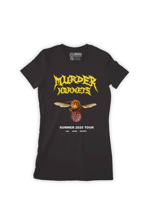 - Murder Hornets Bees 2020 Invasion Death Metal Concert Women's T-Shirt
