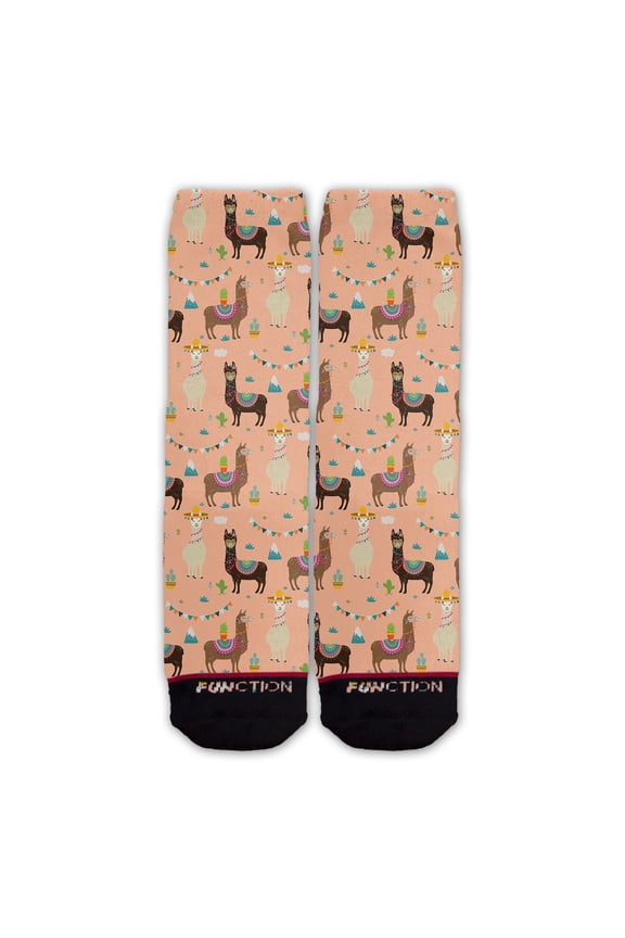 - No Drama Llama Pattern Fashion Socks