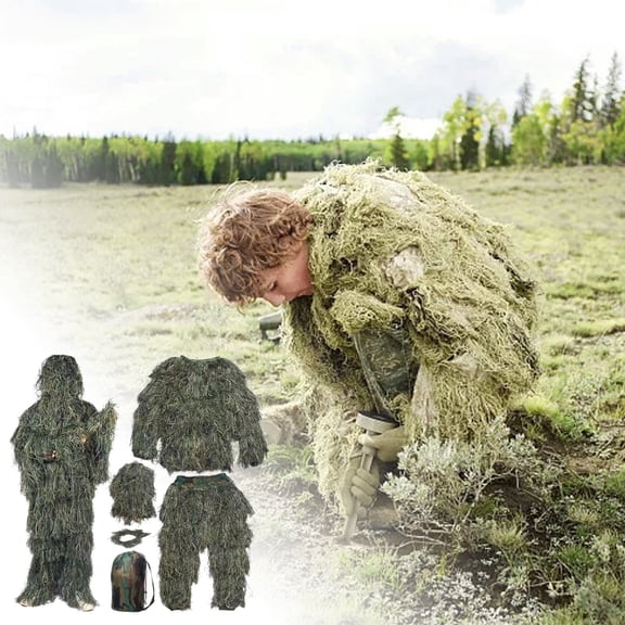 -Function Outdoor 5-in-1 Gear Set for Unisex Adults and Youth with Jacket Pants Hood Carry Bag and Versatile Use