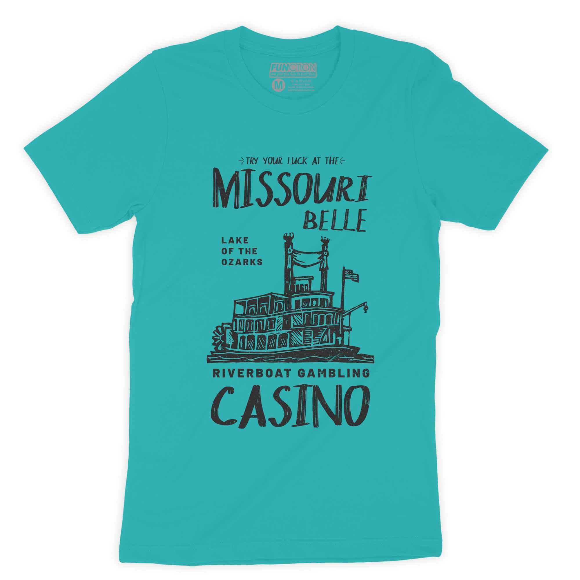 Function - Ozark Lake Riverboat Gambling Casino Missouri Belle Vintage Men's T-Shirt - image 1 of 3