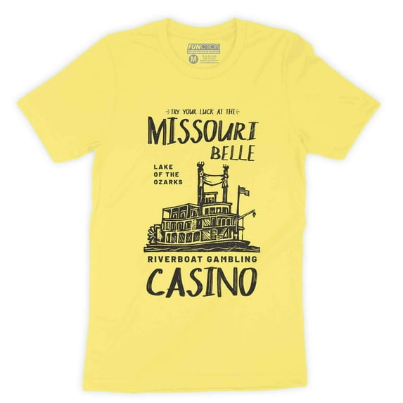 Function - Ozark Lake Riverboat Gambling Casino Missouri Belle Vintage Men's T-Shirt