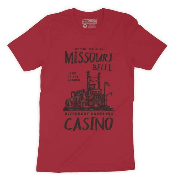 Function - Ozark Lake Riverboat Gambling Casino Missouri Belle Vintage Men's T-Shirt