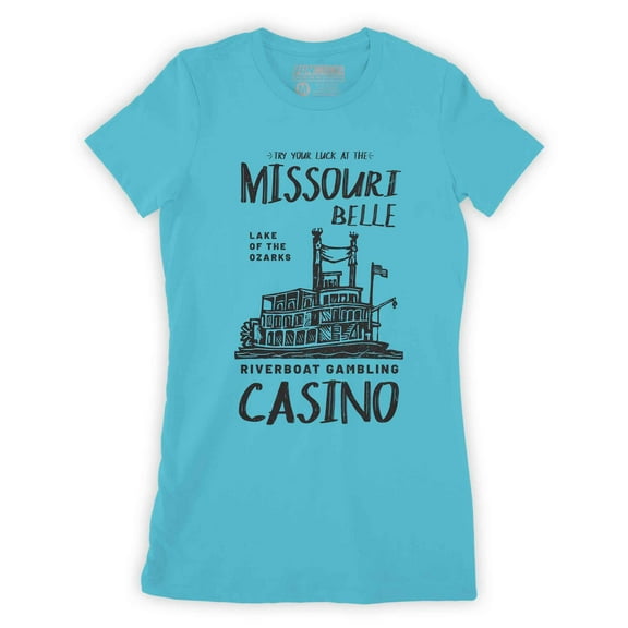 Function - Ozark Lake Riverboat Gambling Casino Missouri Belle Vintage Women's T-Shirt