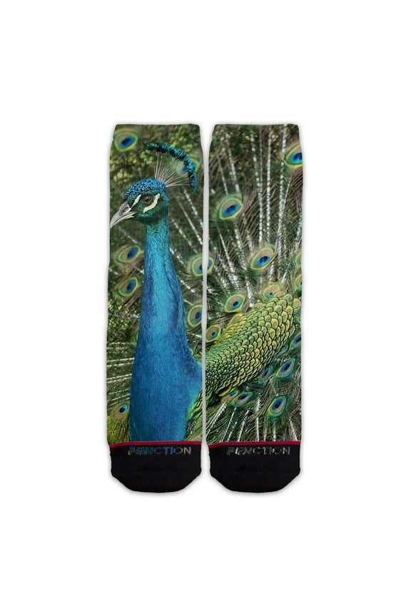 - Peacock Socks Realistic Birds Zoo Animals Mens Womens Unisex Midcalf Crew Funky Novelty Gift