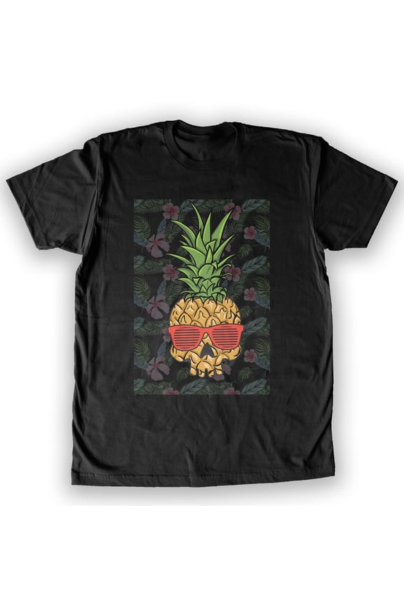 - Pineapple Skull Men's Fashion T-Shirt