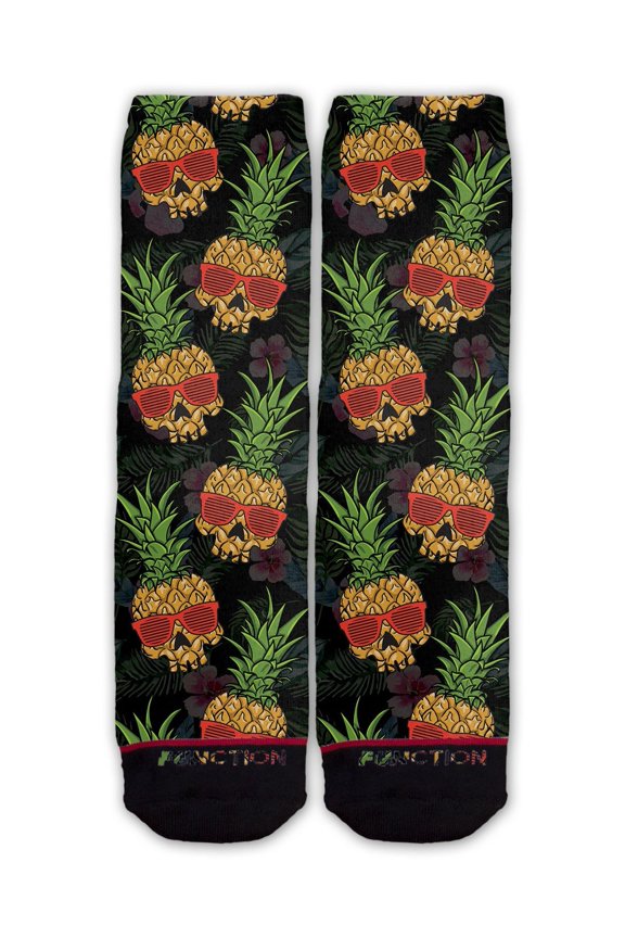 - Pineapple Skull Pattern Fashion Sock