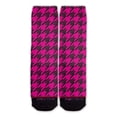 thumbnail image 1 of Function - Pink Houndstooth Fashion Socks, 1 of 4