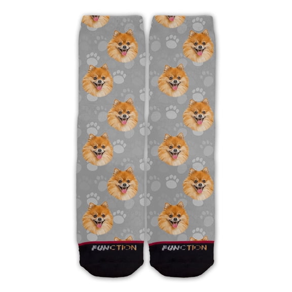 Function - Pomeranian Dog Face Fashion Socks Pattern