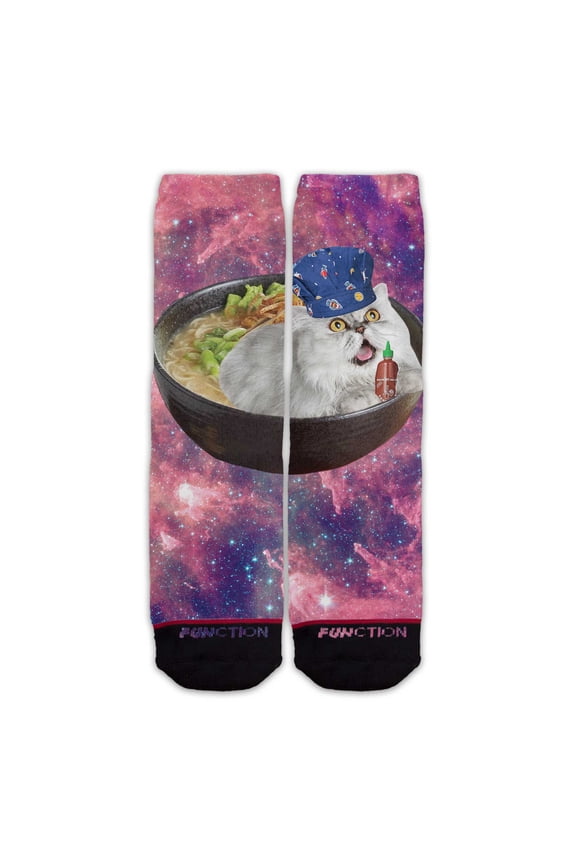 - Ramen Chef Galaxy Cat Sriracha Sauce Fashion Socks