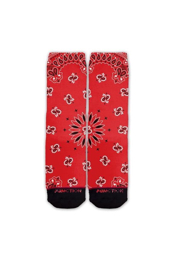 - Red Bandana Fashion Socks