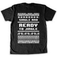 thumbnail image 1 of Function -  Single And Ready To Jingle Ugly Christmas Men's Fashion T-Shirt, 1 of 1