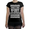 thumbnail image 1 of Function -  Single And Ready To Jingle Ugly Christmas Women's Fashion T-Shirt, 1 of 1