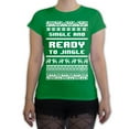 thumbnail image 1 of Function -  Single And Ready To Jingle Ugly Christmas Women's Fashion T-Shirt, 1 of 1