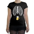 thumbnail image 1 of Function - Skeleton Costume Beer Belly Women's Fashion T-Shirt, 1 of 1