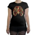 thumbnail image 1 of Function - Skeleton Costume Pizza Bones Women's Fashion T-Shirt, 1 of 1