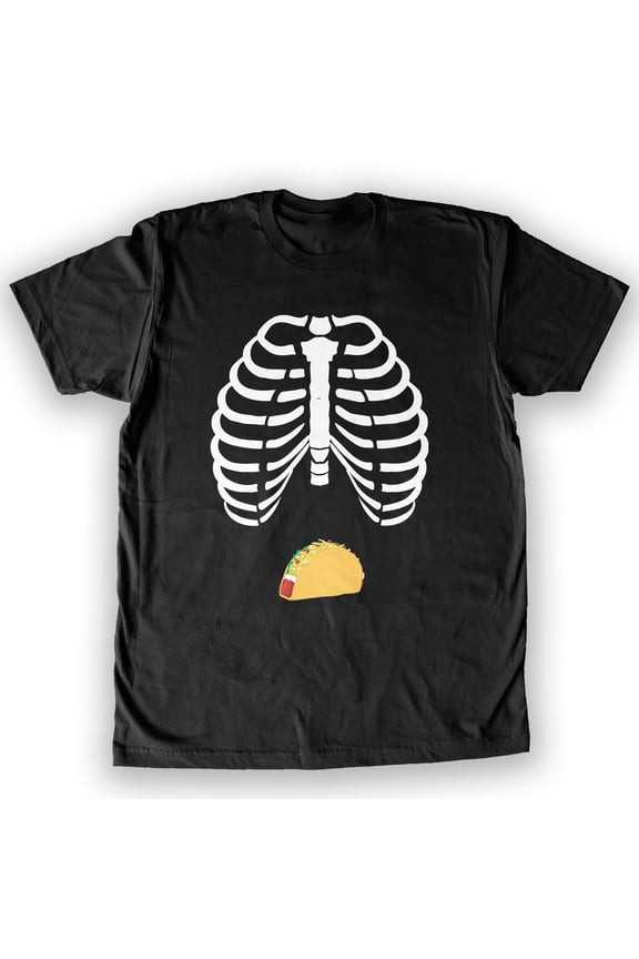 - Skeleton Costume Taco Belly Men's Fashion T-Shirt