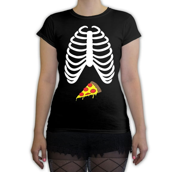 Function - Skeleton Pizza Costume Women's Fashion T-Shirt