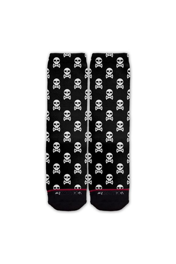 - Skull And Crossbones All Over Print Sock