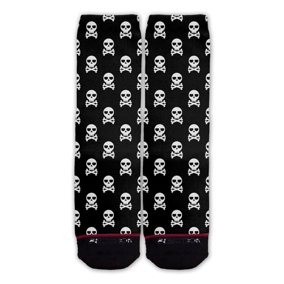 Function - Smile Face French Fries Blue Pattern Fashion Socks