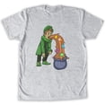 thumbnail image 1 of Function - St. Patrick's Day Puking Leprechaun Men's T-Shirt, 1 of 2