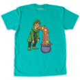 thumbnail image 1 of Function - St. Patrick's Day Puking Leprechaun Men's T-Shirt, 1 of 2