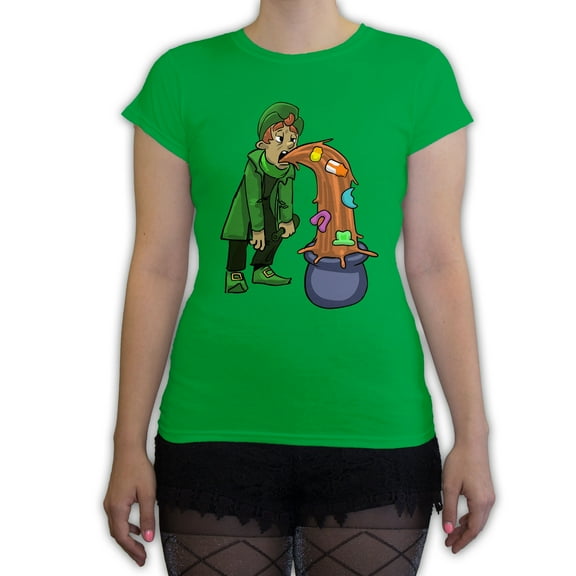Function St. Patrick's Day Puking Leprechaun Women's T-Shirt