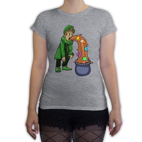 Function St. Patrick's Day Puking Leprechaun Women's T-Shirt