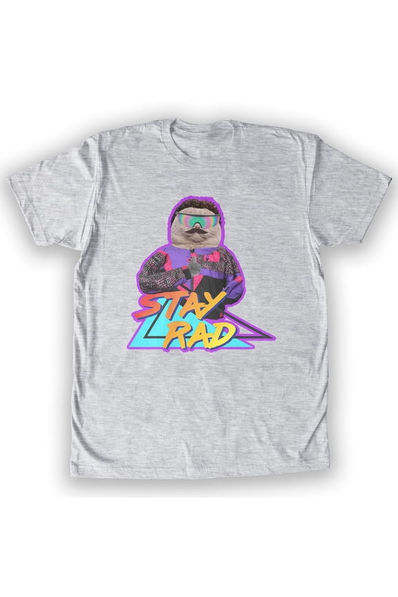 - Stay Rad 80's Cat Men's Fashion T-Shirt