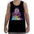 thumbnail image 1 of Function - Stay Rad 80's Cat Men's Fashion Tank Top, 1 of 1