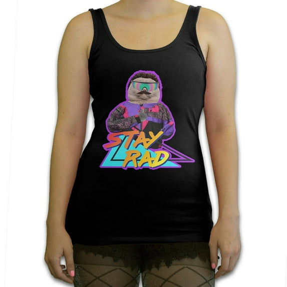 Function - Stay Rad 80's Cat Women's Fashion Tank Top