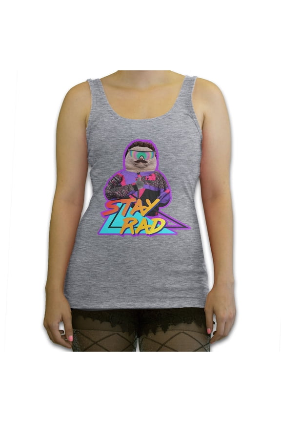 - Stay Rad 80's Cat Women's Fashion Tank Top