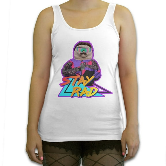 Function - Stay Rad 80's Cat Women's Fashion Tank Top
