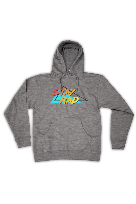 - Stay Rad 80's Men's Fashion Hooded Sweatshirt