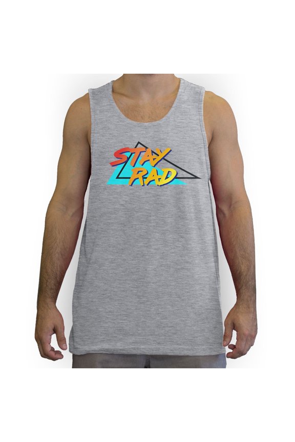 - Stay Rad 80's Men's Fashion Tank Top